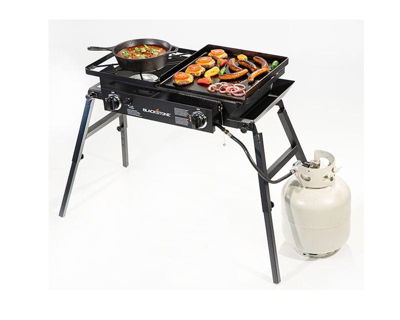 Blackstone Blackstone Tailgater Combo (Griddle + Grill) 1555 Black / Propane 1555BS Freestanding Gas Griddle