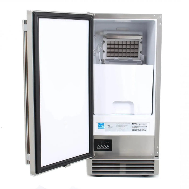 Blaze Blaze 15" 50 lb. Outdoor Ice Maker BLZ-ICEMKR-50GR Outdoor Kitchen Refrigeration 818718011184