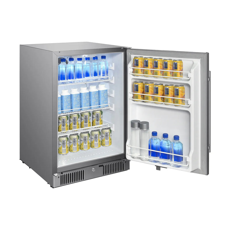 Blaze Blaze 20" 4.3 Cu. Ft. Compact Fridge BLZ-SSRF20-4.3 Outdoor Kitchen Refrigeration 818718014536