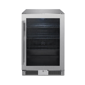 Blaze 20" Glass Front Outdoor Beverage Cooler – 4.5 Cu. Ft.