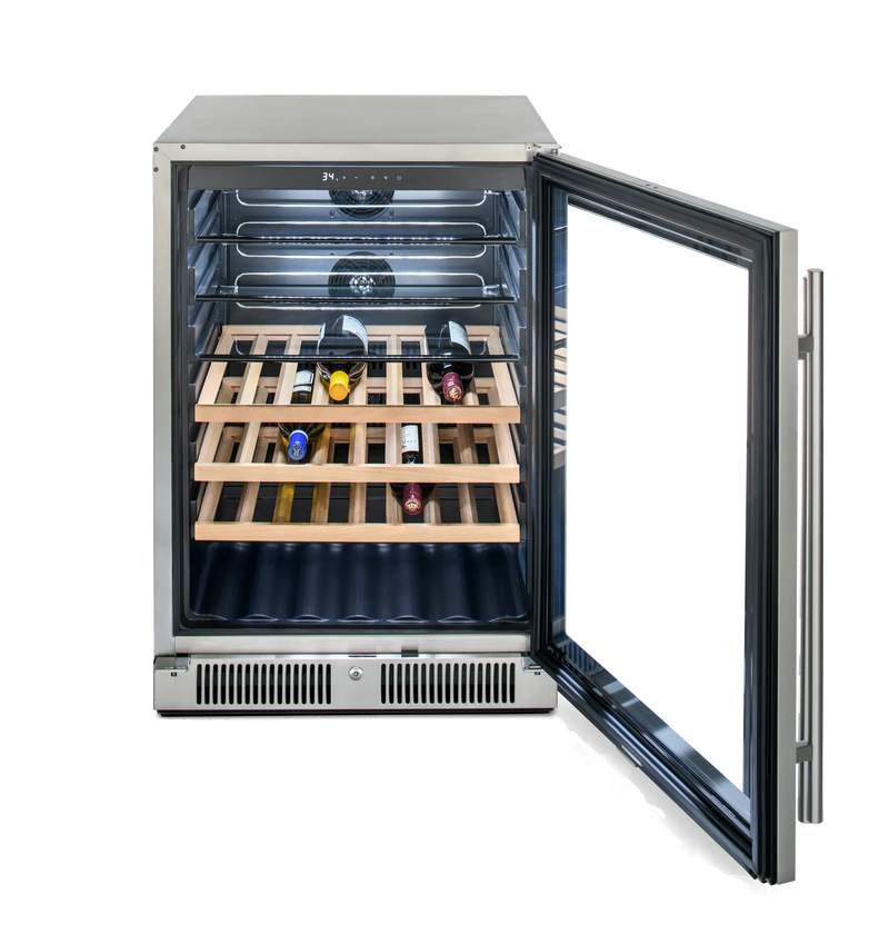 Blaze Blaze 24" Glass Front Outdoor Beverage Cooler BLZ-GDBEV-5.5 Outdoor Kitchen Refrigeration 818718013522
