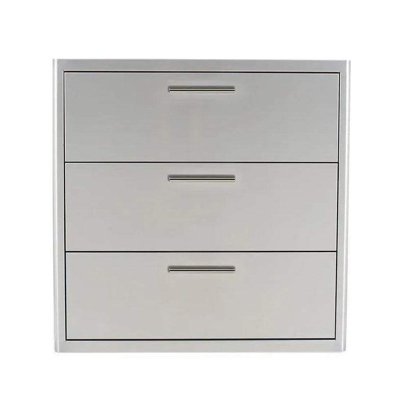 Blaze Blaze 30" Triple Access Drawer BLZ-30W-3DRW-LT Outdoor Kitchen Drawers 818718013652