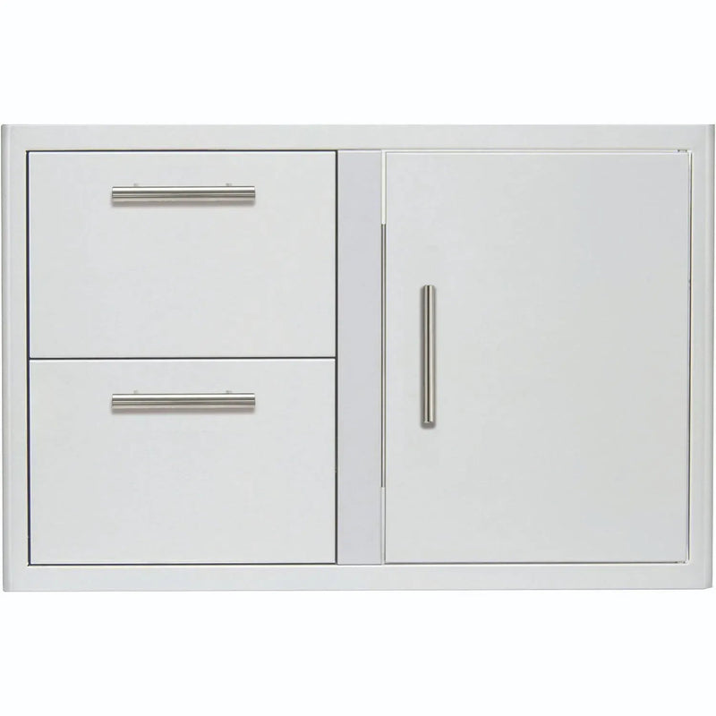 Blaze Blaze 32" Access Door & Double Drawer Combo BLZ-DDC-R-LTSC Outdoor Kitchen Drawers 818718013737