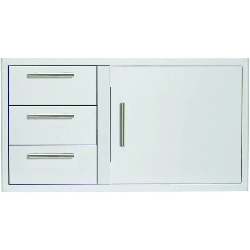 Blaze Blaze 39" Access Door & Triple Drawer Combo BLZ-DDC-R-39-LTSC Outdoor Kitchen Drawers 818718013744