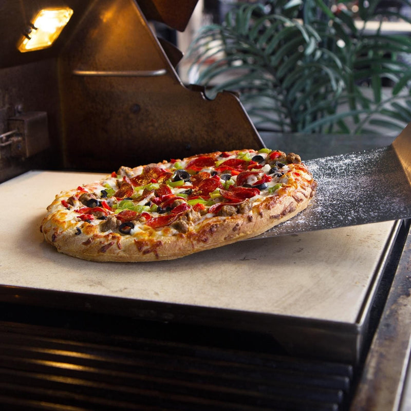 Blaze Blaze Ceramic Pizza Stone with Stainless Steel Tray for Gas Grills BLZ-PZST Accessory Pizza 818718010712