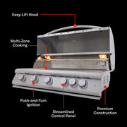 Blaze Blaze Premium LTE+ 5-Burner Gas Grill Built-in Gas Grill
