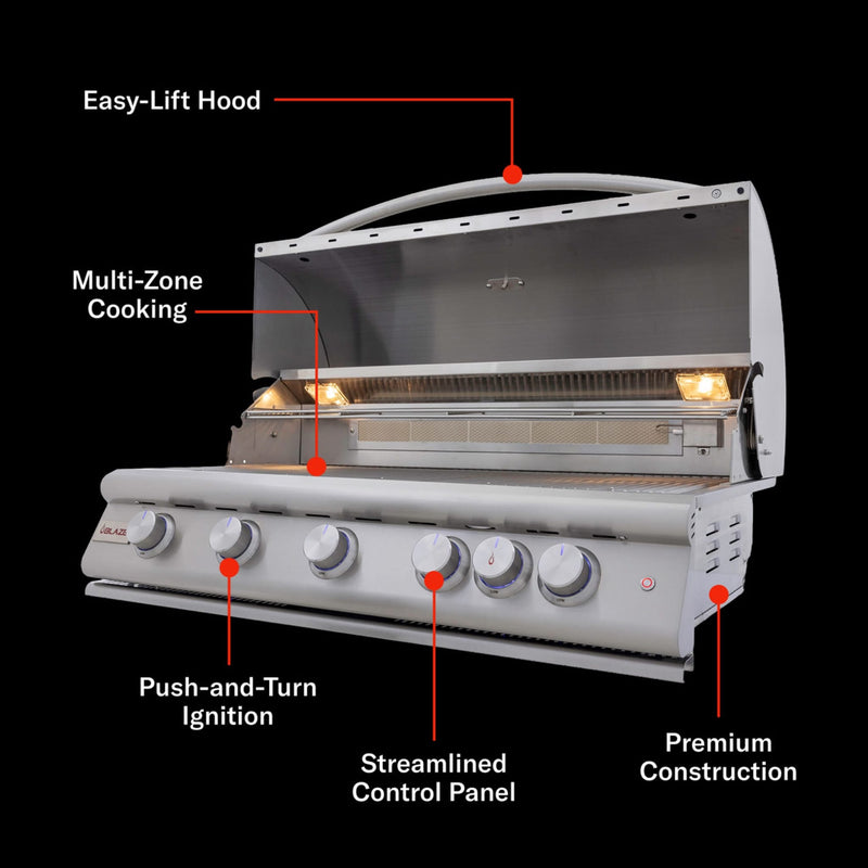 Blaze Blaze Premium LTE+ 5-Burner Gas Grill Built-in Gas Grill
