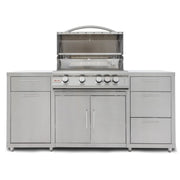Blaze Blaze Stainless Steel Outdoor Kitchen Island BLZ-SS-ISLAND-RO Outdoor Kitchen Pre-Built Bundle