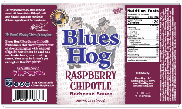 Blues Hog Blues Hog BBQ Sauce Raspberry Chipotle Squeeze Bottle (25oz) 70510 Sauce & Rub