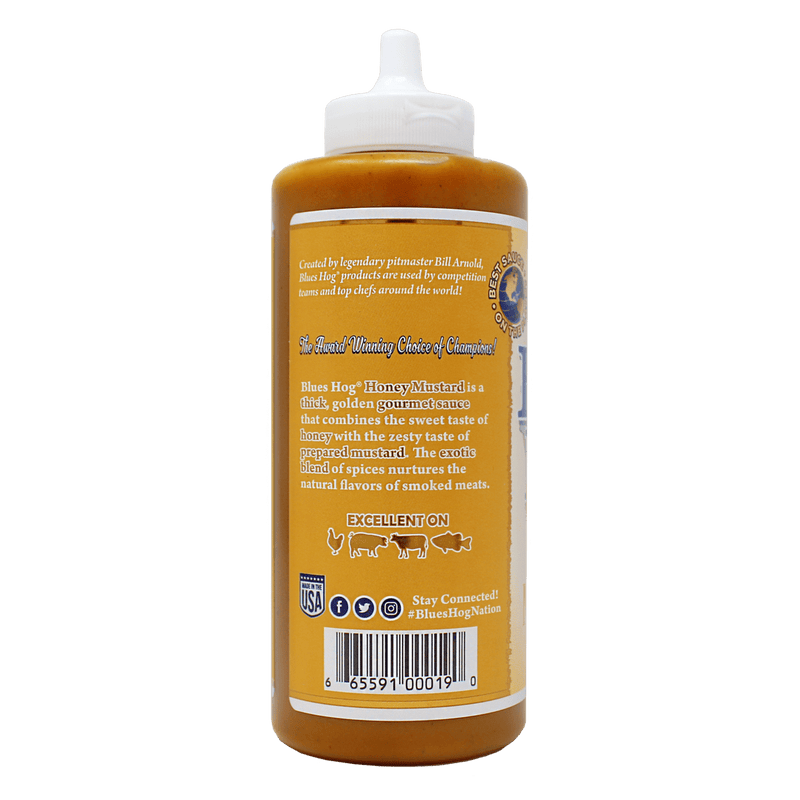Blues Hog Blues Hog Honey Mustard Sauce Squeeze Bottle (24oz) 70310 Sauce & Rub
