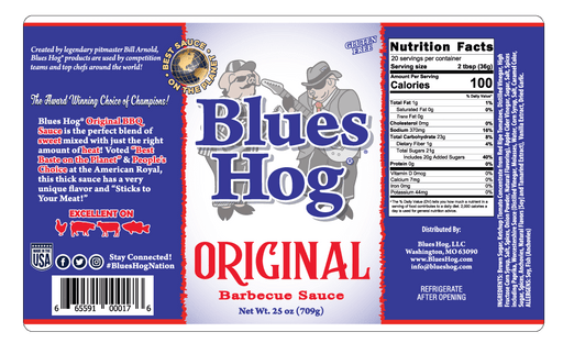 Blues Hog Blues Hog Original BBQ Sauce Squeeze Bottle (24oz) 70110 Sauce & Rub