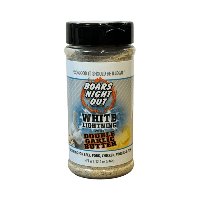 Boars Night Out Boars Night Out White Lightning Double Garlic Butter Seasoning (12.2oz) 00139 Sauce & Rub