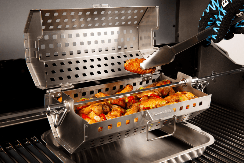 Broil King Broil King 64875 Rotisserie Tumble Basket - Stainless Steel 64875 Accessory Rotisserie 062703648750