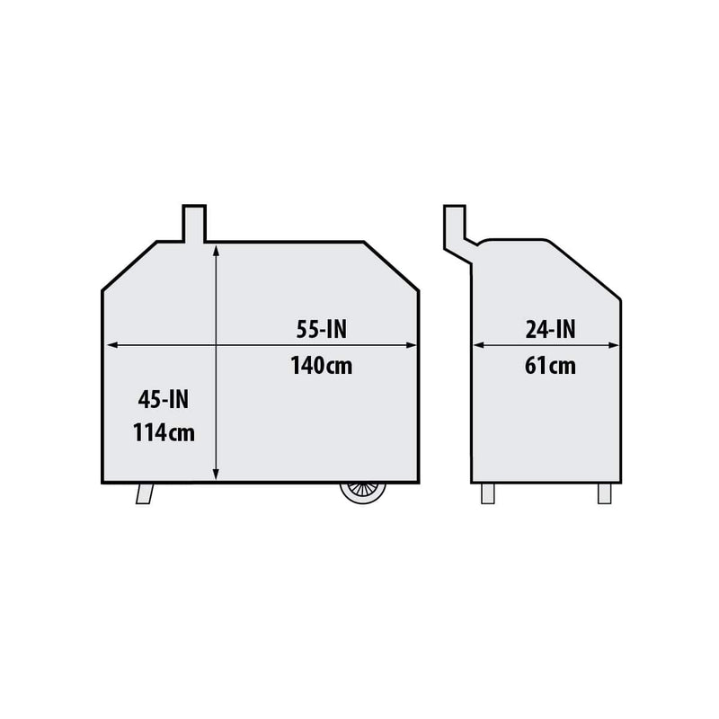 Broil King Broil King 67065 Premium BBQ Cover 55-Inch fits Select REGAL Charcoal and Pellet Series 67065 Accessory Cover BBQ 060162670657