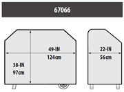 Broil King Broil King 67066 Select Pellet Grill Cover 49-inch Fits Baron 500 & Crown 500 Series 67066 Accessory Cover Charcoal & Smoker 060162670664