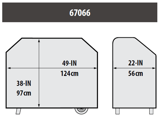Broil King Broil King 67066 Select Pellet Grill Cover 49-inch Fits Baron 500 & Crown 500 Series 67066 Accessory Cover Charcoal & Smoker 060162670664
