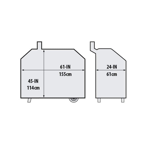 Broil King Broil King 67069 Premium BBQ Cover 61-Inch fits REGAL Pellet and Charcoal 500 Series 67069 Accessory Cover BBQ 060162670695