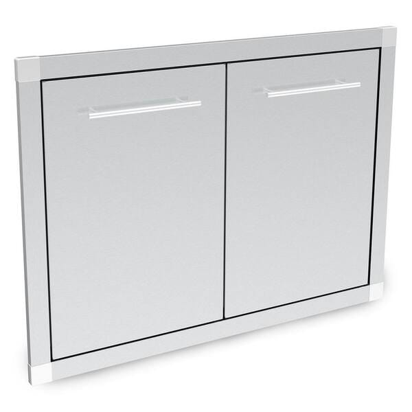 Broil King Broil King 800200 Stainless Steel Door Assembly- Double 800200 Outdoor Kitchen Door, Drawer & Cabinet 062703115788
