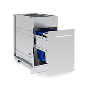 Broil King Broil King 802800 Waste Organizer Cabinet, Stainless Steel 802800 Outdoor Kitchen Door, Drawer & Cabinet 062703107776