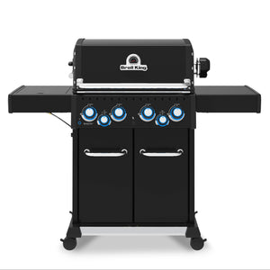 Broil King Baron 490 PRO Shadow 4-Burner Gas Grill with Rotisserie and Side Burner