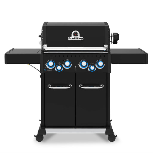 Broil King Broil King Baron 490 PRO Shadow 4-Burner Gas Grill with Rotisserie and Side Burner Freestanding Gas Grill