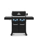 Broil King Broil King Baron 490 PRO Shadow 4-Burner Gas Grill with Rotisserie and Side Burner Freestanding Gas Grill
