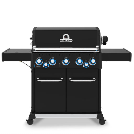 Broil King Broil King Baron 590 PRO Shadow 5-Burner Gas Grill with Rotisserie and Side Burner Freestanding Gas Grill