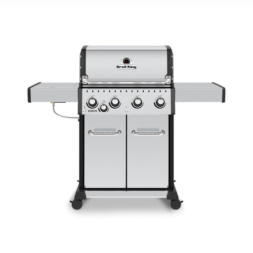 Broil King Broil King BARON S440 PRO IR BBQ with Infrared Side Burner Propane / Stainless Steel 875924 Freestanding Gas Grill 062703759241