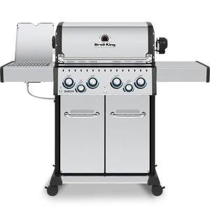 Broil King BARON S490 PRO IR BBQ with Infrared Side Burner, Rear Rotisserie Burner & Rotisserie Kit