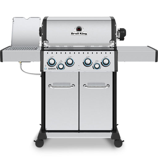 Broil King Broil King BARON S490 PRO IR BBQ with Infrared Side Burner, Rear Rotisserie Burner & Rotisserie Kit Propane / Stainless Steel 875944 Freestanding Gas Grill 062703759449