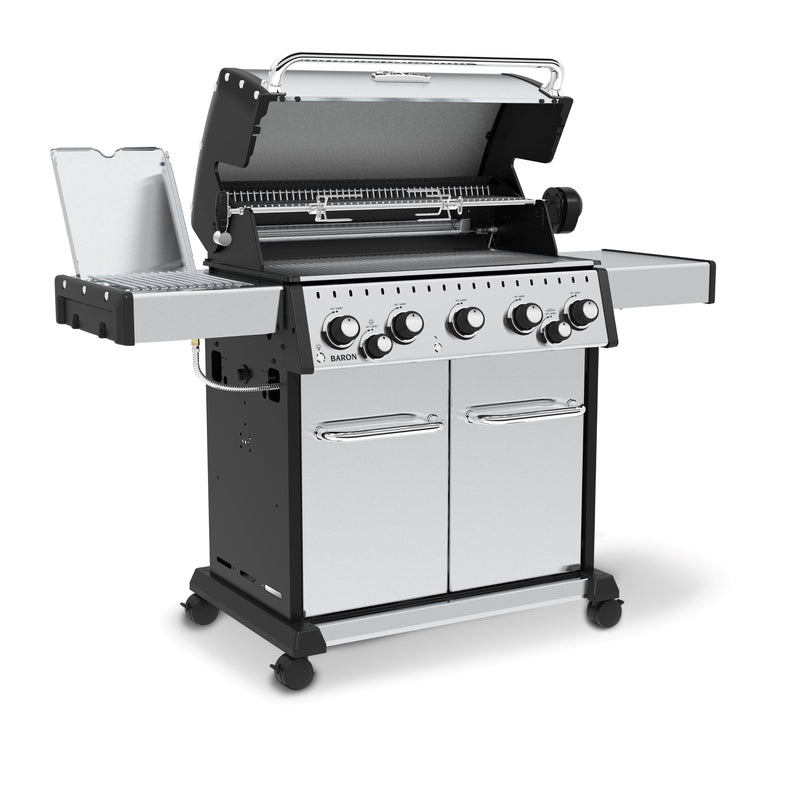Broil King Broil King BARON S590 PRO IR BBQ with Infrared Side Burner, Rear Rotisserie Burner & Rotisserie Kit Freestanding Gas Grill