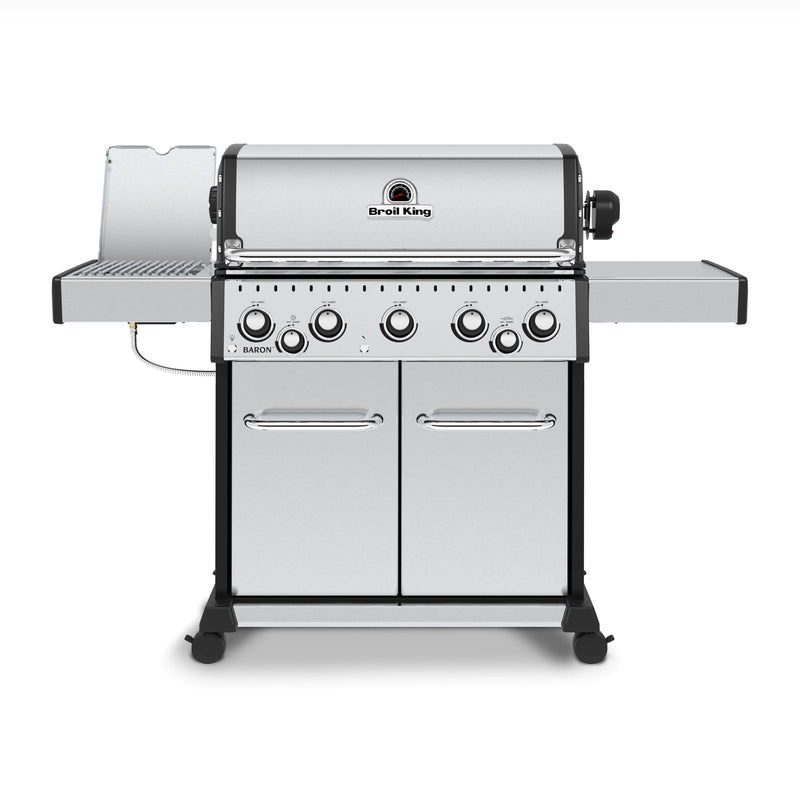 Broil King Broil King BARON S590 PRO IR BBQ with Infrared Side Burner, Rear Rotisserie Burner & Rotisserie Kit Freestanding Gas Grill