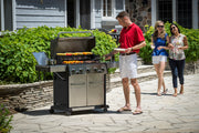 Broil King Broil King BARON S590 PRO IR BBQ with Infrared Side Burner, Rear Rotisserie Burner & Rotisserie Kit Freestanding Gas Grill