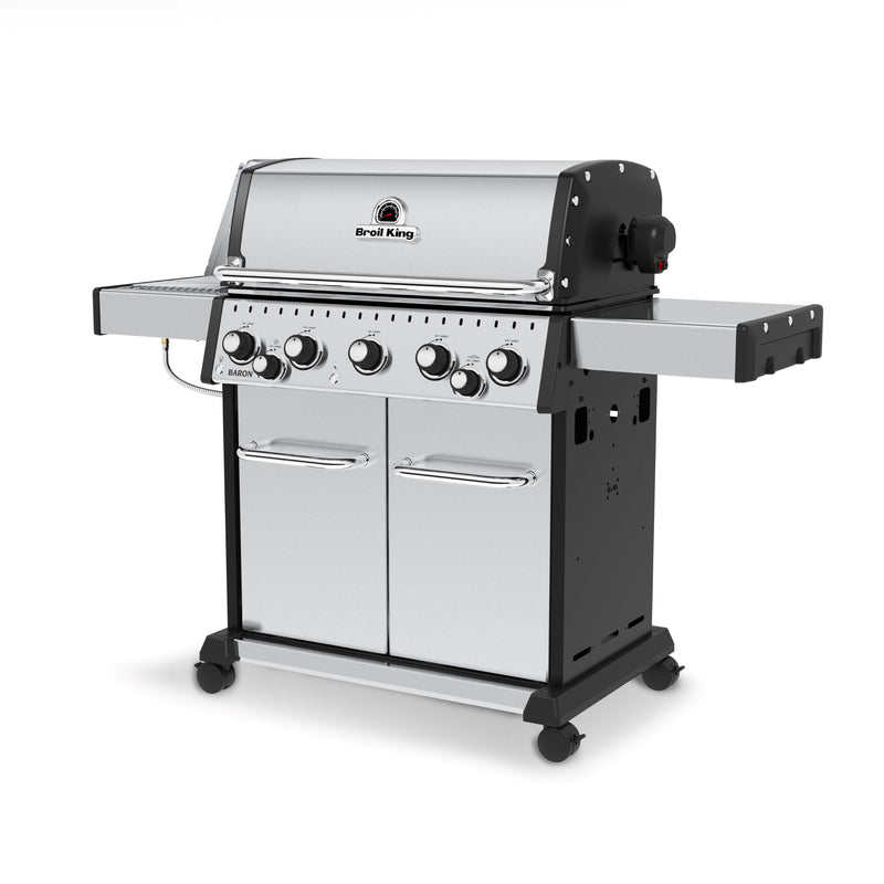 Broil King Broil King BARON S590 PRO IR BBQ with Infrared Side Burner, Rear Rotisserie Burner & Rotisserie Kit Freestanding Gas Grill