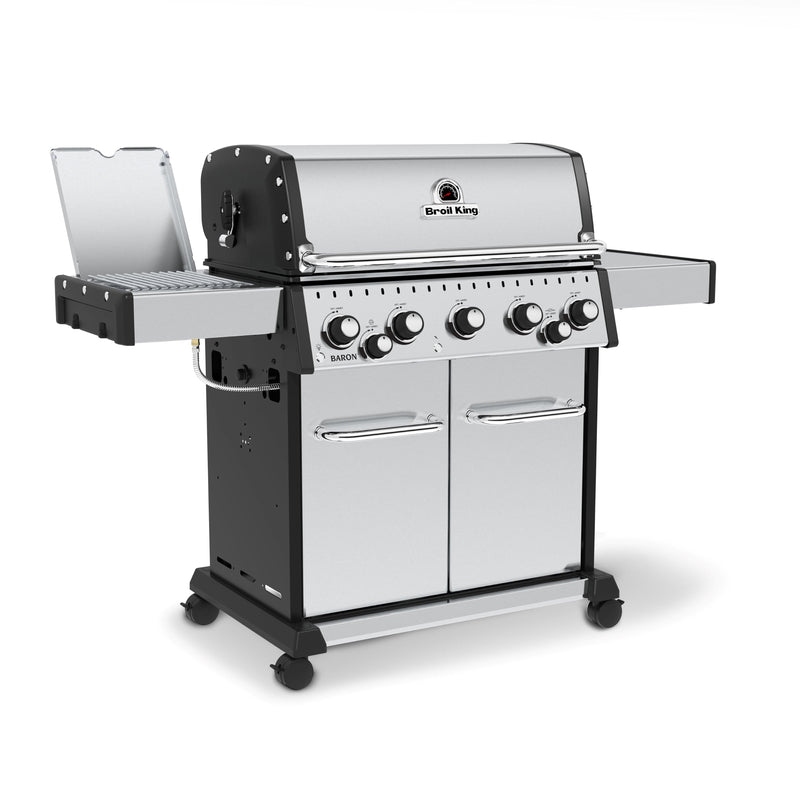Broil King Broil King BARON S590 PRO IR BBQ with Infrared Side Burner, Rear Rotisserie Burner & Rotisserie Kit Freestanding Gas Grill