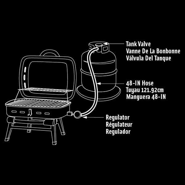 Broil King Broil King Braided Stainless Steel Adapter Hose 68004 Part Hose & Regulator 060162680045