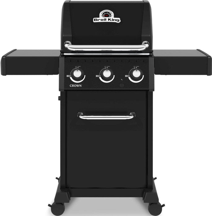 Broil King Broil King CROWN 320 Pro 3-Burner BBQ with 8mm Stainless Steel Cooking Grids Natural Gas / Black 864217 Freestanding Gas Grill 062703642178
