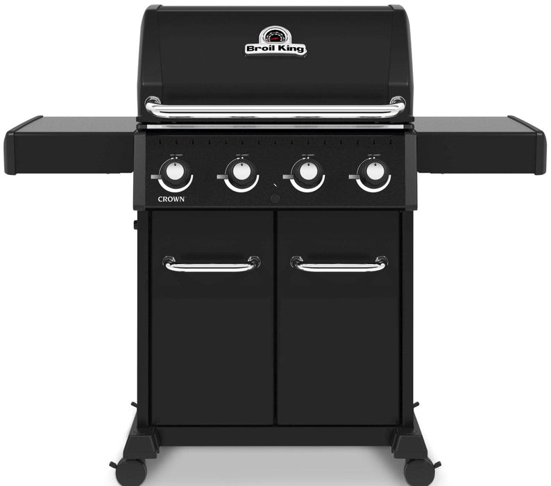 Broil King Broil King CROWN 420 Pro 4-Burner BBQ with 8mm Stainless Steel Cooking Grids Natural Gas / Black 865217 Freestanding Gas Grill 062703652177