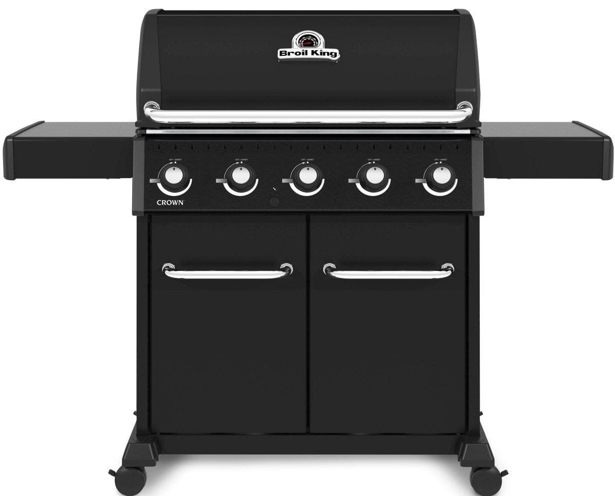 Broil King Broil King CROWN 520 Pro 5-Burner BBQ with 8mm Stainless Steel Cooking Grids Natural Gas / Black 866217 Freestanding Gas Grill 062703662176