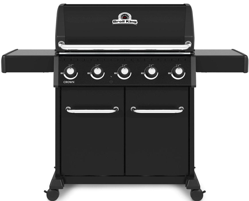 Broil King Broil King CROWN 520 Pro 5-Burner BBQ with 8mm Stainless Steel Cooking Grids Natural Gas / Black 866217 Freestanding Gas Grill 062703662176