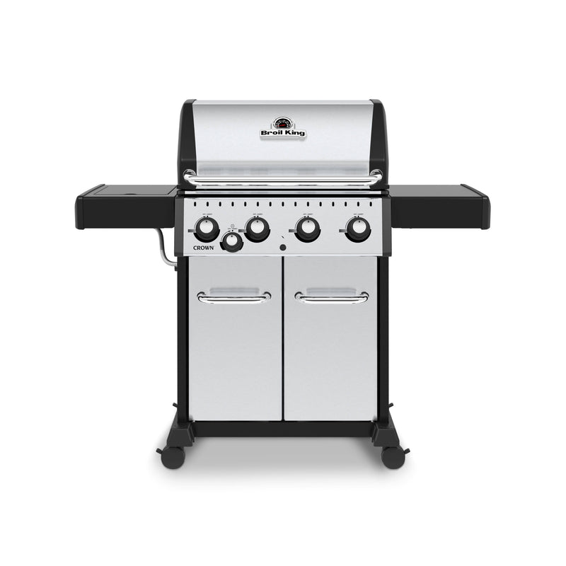 Broil King Broil King CROWN S440 BBQ with Side Burner & Heavy-Duty Cast Iron Cooking Grids Freestanding Gas Grill