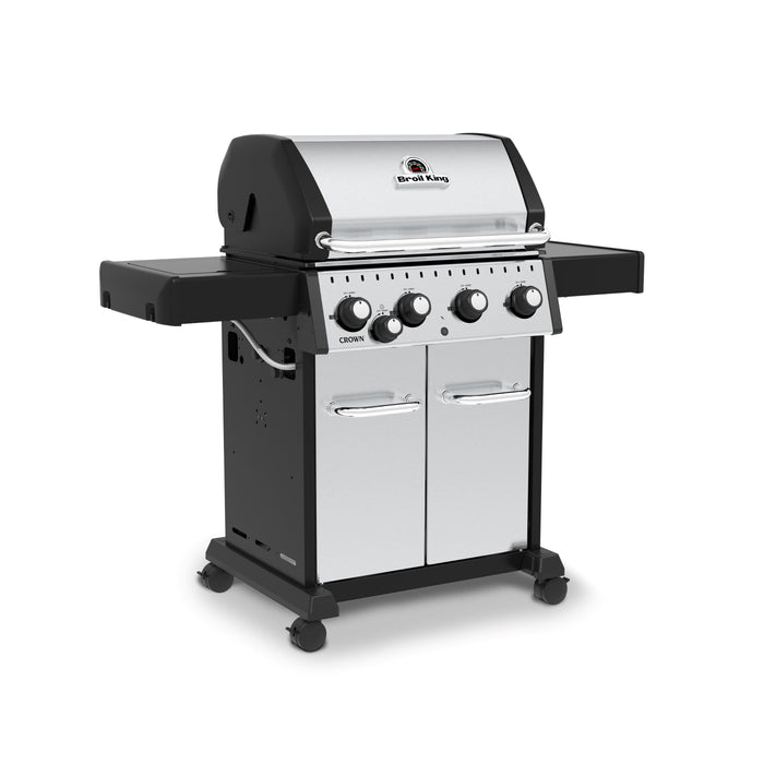 Broil King Broil King CROWN S440 BBQ with Side Burner & Heavy-Duty Cast Iron Cooking Grids Freestanding Gas Grill