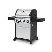 Broil King Broil King CROWN S440 BBQ with Side Burner & Heavy-Duty Cast Iron Cooking Grids Freestanding Gas Grill