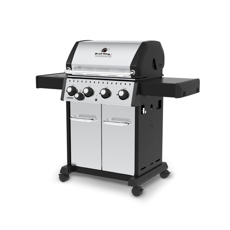 Broil King Broil King CROWN S440 BBQ with Side Burner & Heavy-Duty Cast Iron Cooking Grids Freestanding Gas Grill