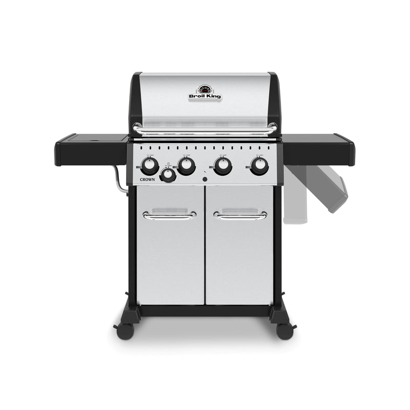Broil King Broil King CROWN S440 BBQ with Side Burner & Heavy-Duty Cast Iron Cooking Grids Freestanding Gas Grill