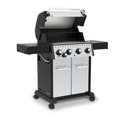 Broil King Broil King CROWN S440 BBQ with Side Burner & Heavy-Duty Cast Iron Cooking Grids Freestanding Gas Grill
