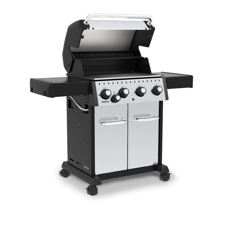 Broil King Broil King CROWN S440 BBQ with Side Burner & Heavy-Duty Cast Iron Cooking Grids Freestanding Gas Grill