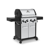 Broil King Broil King CROWN S490 BBQ with Side Burner, Rear Rotisserie Burner, Rotisserie Kit & Heavy-Duty Cast Iron Cooking Grids Freestanding Gas Grill
