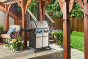 Broil King Broil King CROWN S490 BBQ with Side Burner, Rear Rotisserie Burner, Rotisserie Kit & Heavy-Duty Cast Iron Cooking Grids Freestanding Gas Grill