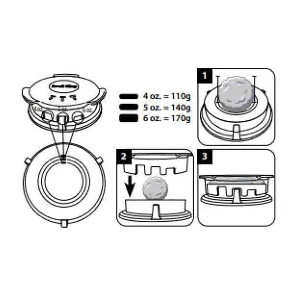 Broil King Broil King Deluxe Burger Press 62475 62475 Accessory Food Prep Tool 062703624754
